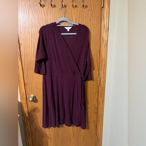 Market & Spruce Deep Burgundy Knit dress. Size 2X